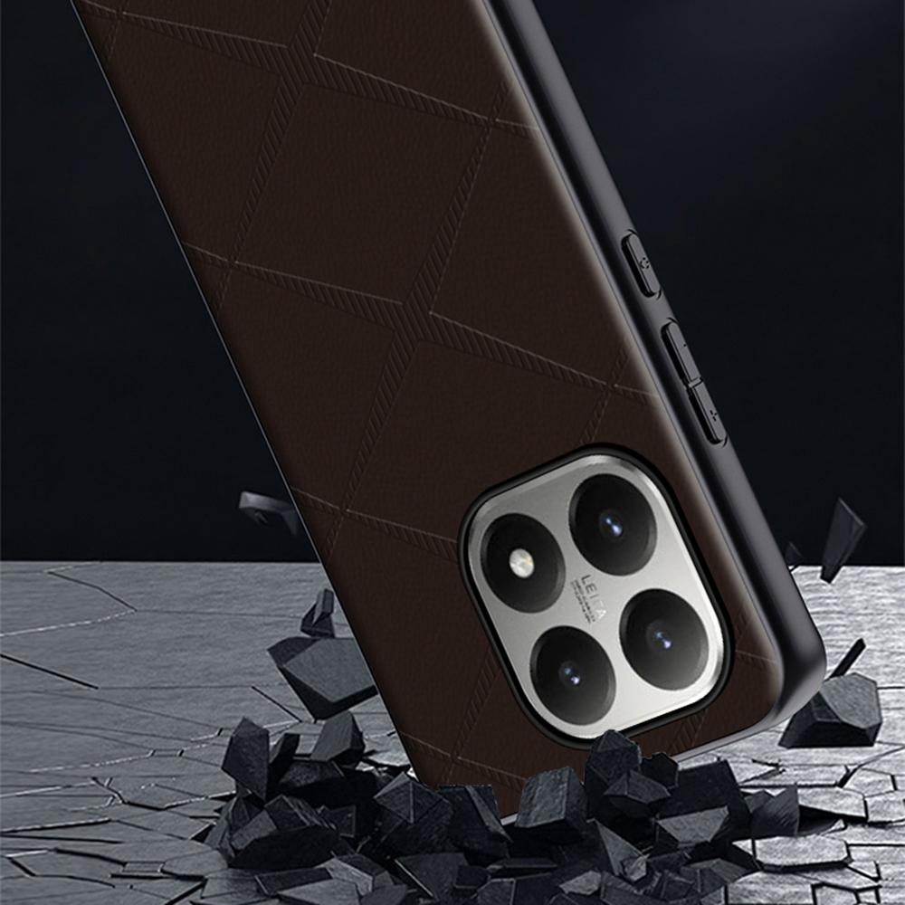 For Xiaomi 15T Case X-Patterned TPU PU Leather PC Anti-Drop Phone Cover