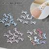 50Pcs 3D Exquisite Bow Tie Nail Art Charms Resin Ribbon Bowknot Jewelry Nail  Decoration Diy Accessories Manicure