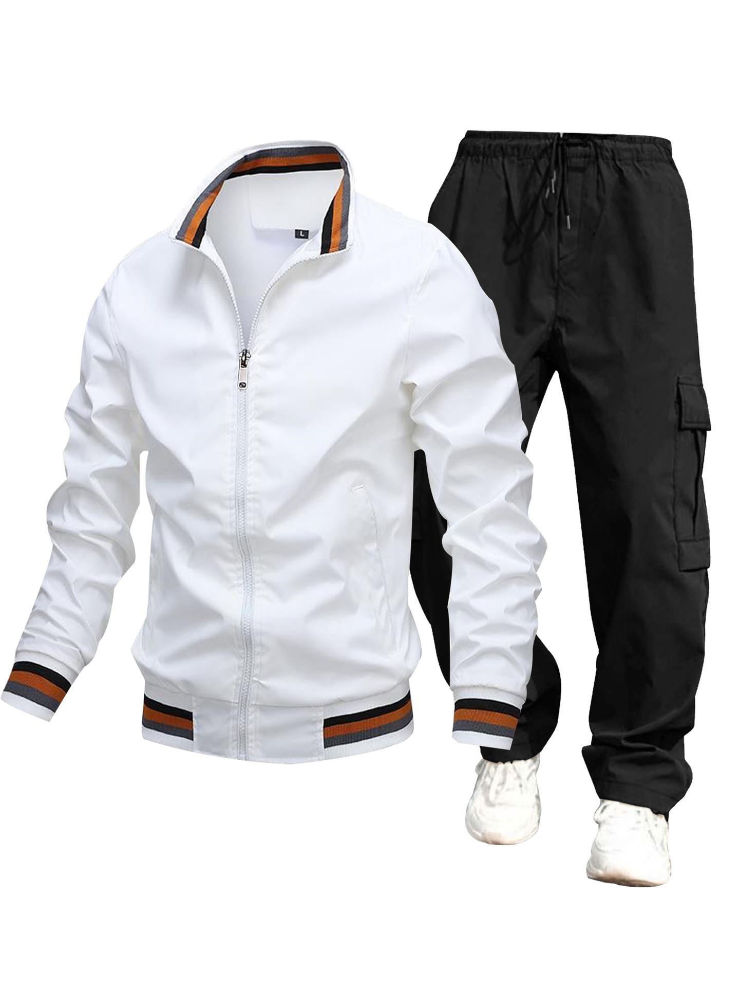 New trendy men s autumn and winter European and American casual coats fashion trendy outerwear men s tops thin jackets S european code