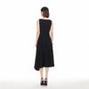 VEROMODA Metal Buckle Sleeveless A-Line Irregular Dress