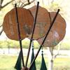 Bamboos Fan Round Foldable Hand Fan Ancient Waist Fan Hanfus Costumes Accessory top sale