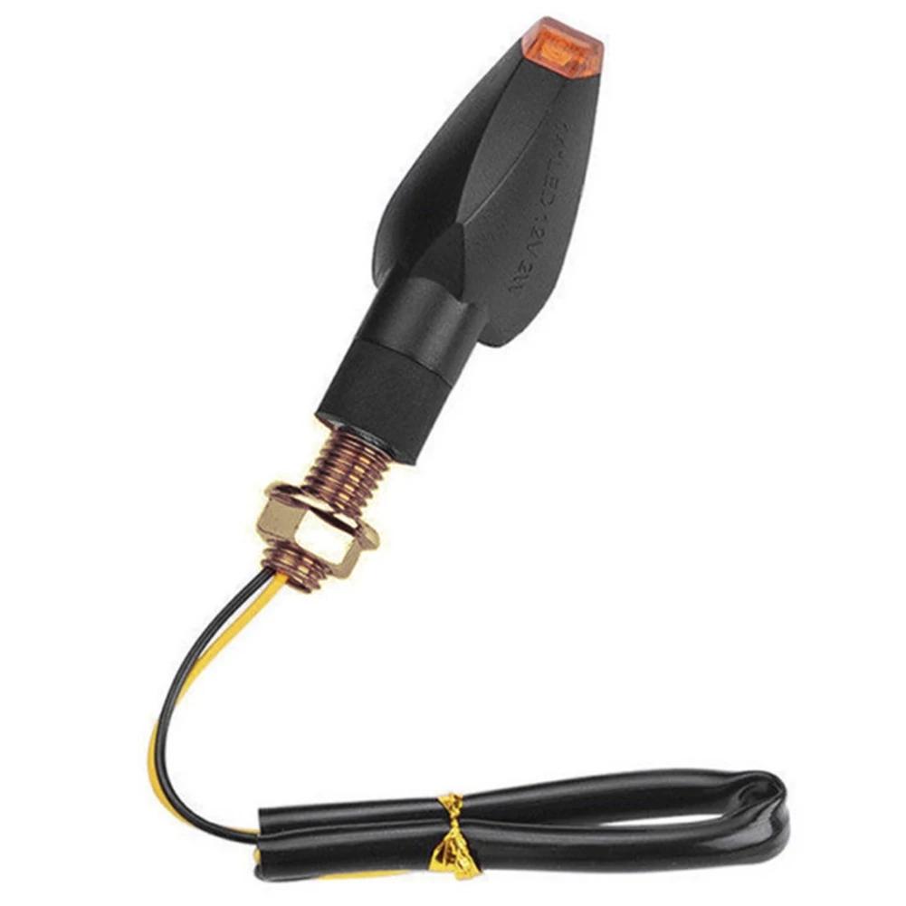 2PCS Motorcycle Turn Signal Lights 14 LED Motorcross Indicator Blinker Front&Rear For Yamaha Kawasaki Honda Suzuki Motorbikes