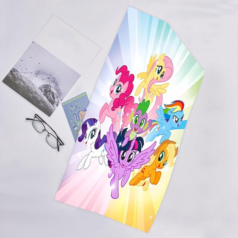 1pc My Little Pony4 Beach Towel, Beach and Seaside Swimming Pool Equipment, Fashion Pattern, Rectangular, Travel Essentials