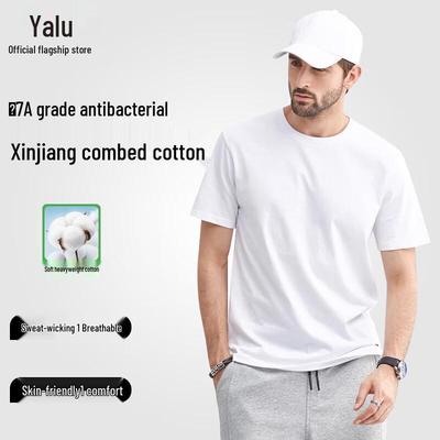 Yalu Men's Pure Cotton Short Sleeve T-Shirt