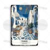 Maghreb Travel Cityscape Metal Sign Tunisia Alger Algeria Chefchaouen Morocco Marrakesh Oran Kabylie Hammamet Tunis Gafsa Plaque