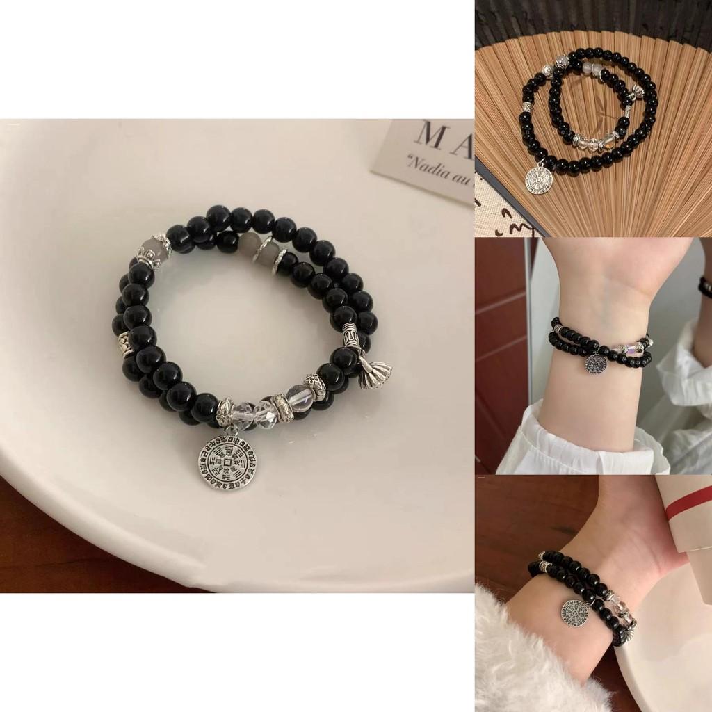 Vintage Double Layer Bracelet Stylish Alloy Jewelry For Men And Women