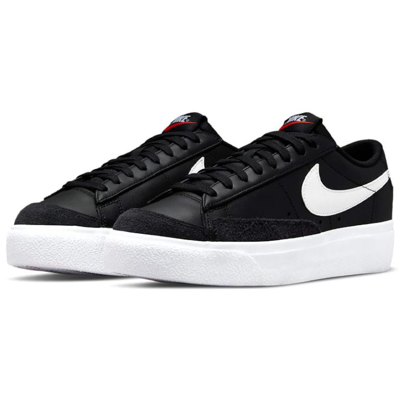 Nike Blazer Low Platform Black White Women's Sneakers Skateboard Shoes DJ0292-001