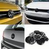 HLSRM1 3D ABS Car Front Hood Emblem Bonnet Rear Tail Trunk Badge Auto Accessories For Polo VW 2011-2013 2014-2018 2019-2024