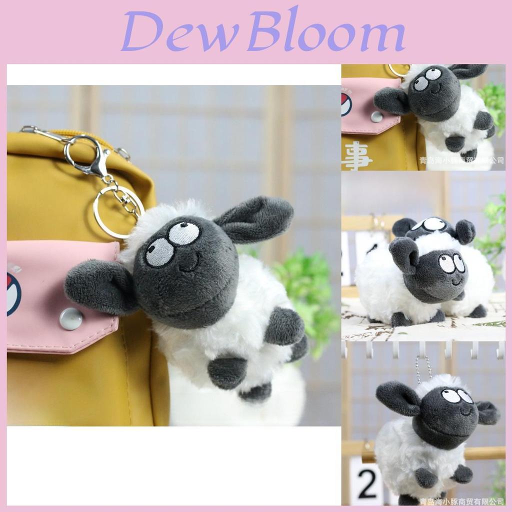 Adorable Plush Sheep Keychain Cute Fluffy Lamb Pendant Soft Toy Decor For Bags