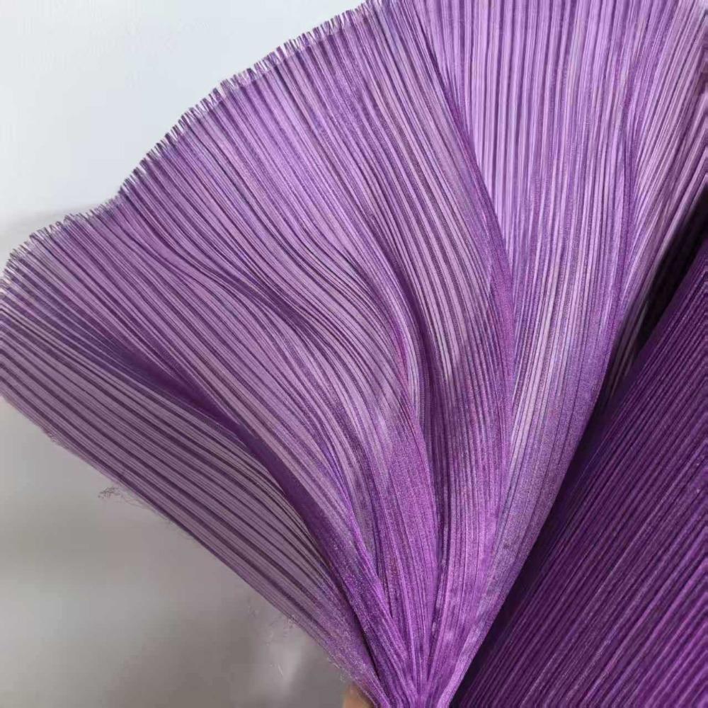 Thin Sheer Pleated Organza Fabric Bright Pleated Stiff Mesh Organza Dress Fabric Soft Comfortable DIY Sewing Fabric