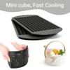 1Pc Black Silicone Ice Tray-160 Mini Cubes,Easy Release Mould for Crushed Ice&Ice Sand,Quick-Freezing&Reusable silicone mold
