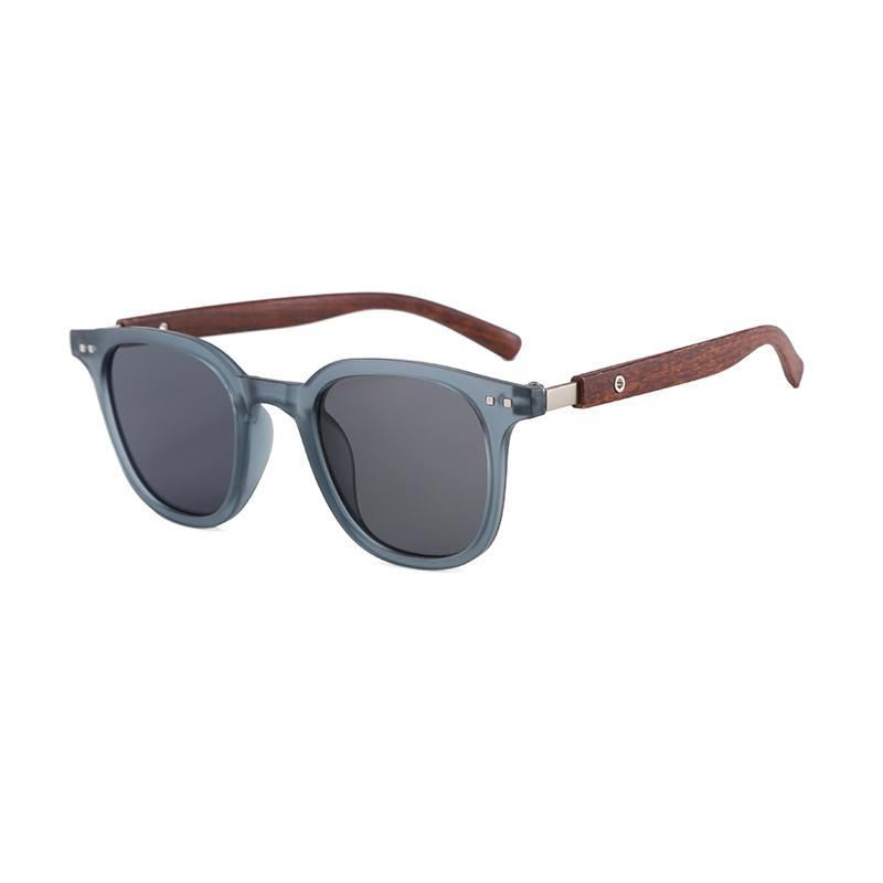 Fashion Wood Grain Leg Rice Nail Square Sunglasses For Men And Women UV Protection Sun Glasses Sunshade Eyeglasses