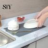 Accessoire de Table de Cuisine Tapis d'Égouttement en Silicone pour Comptoir Résistant à la Chaleur Antidérapant Grande Surface Épais Multi-usages Filtre à Eau Évier