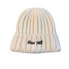 New York Lettering Knitted Hat With Windproof Warmth For Casual Gift Fashion