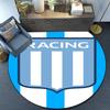 Racing Team Emblem Round Rug for Livingroom,Bedroom, Palyroom, Chair Rug, Area rug, Circle Carpet, Large Size Fan Christmas gift