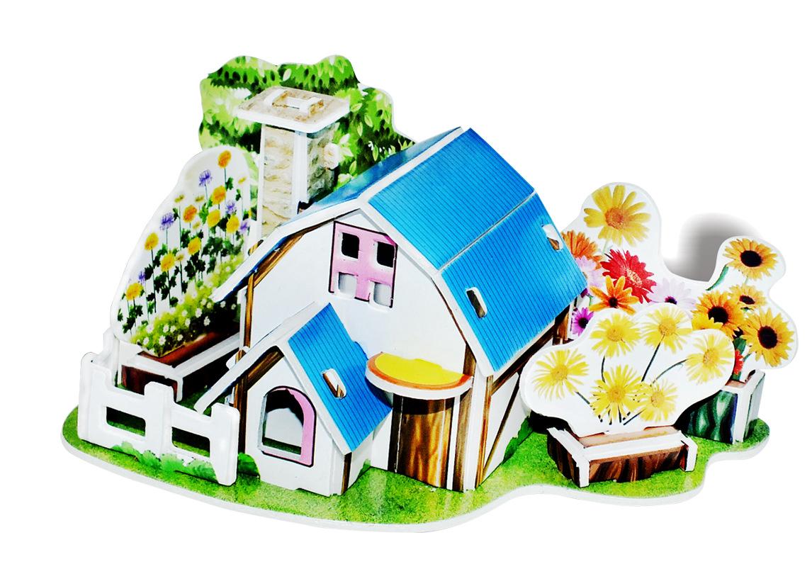 3D Paper Stereoscopic Puzzle: Creative DIY Educational Toys for Kindergarten