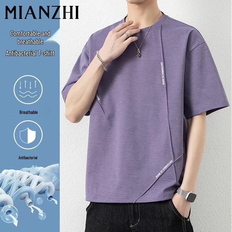 Men s Printed Round Neck Short Sleeve T-Shirt XL