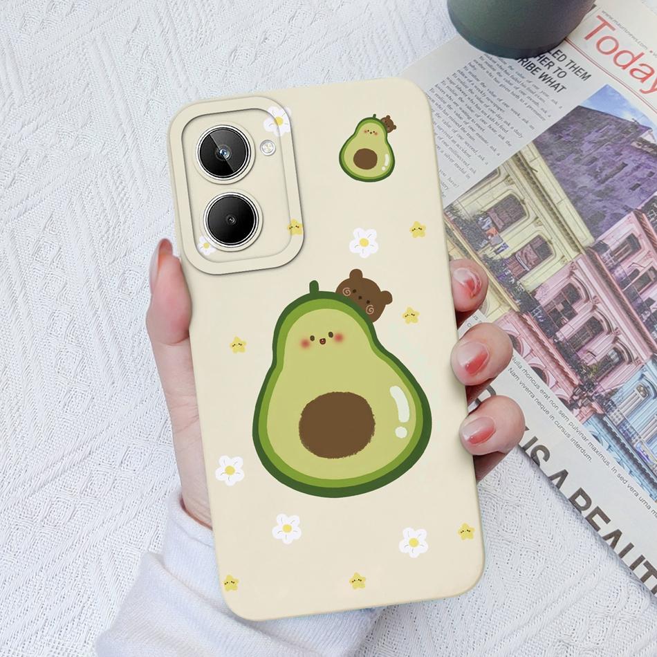 For Realme 10 Pro Plus Case Cartoon Soft Smooth Liquid Silicone Cover Camera Shell For OPPO Realme10 10Pro+ Coque Funda Capa