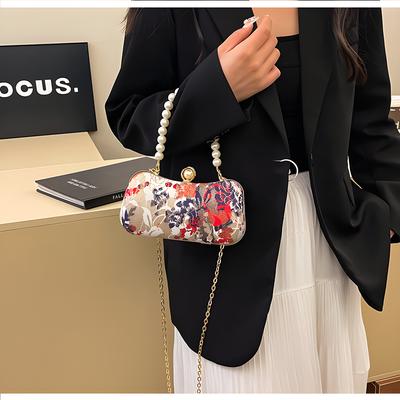 Bolsa de Mão Vintage Bordada Floral Feminina Bolsa de Noite Bolsas de Ombro Carteira para Festa de Casamento Baile bolsa cheongsam estilo chinês