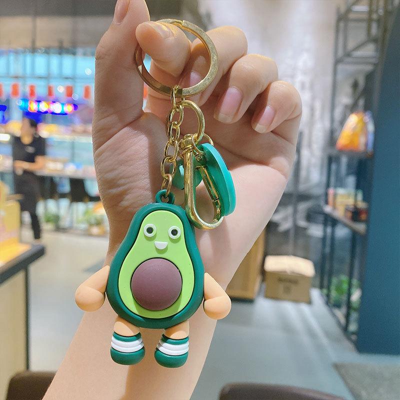 Мультяшная персонализированная кукла-фрукт Брелок Милый Авокадо Автомобильный Брелок Парный Кулон opp bag packaging