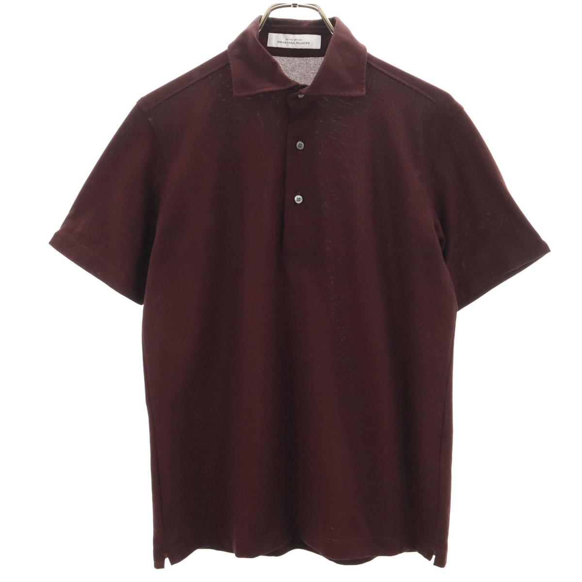

GREEN LABEL RELAXING UNITED ARROWS Short sleeve Polo shirt M Bordeaux Men s Used