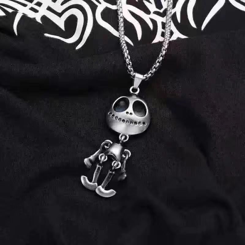 Titanium Steel Necklace Men's Trendy Brand Versatile Collarbone Chain Light Luxury Niche Design High-end Cuban Pendant Neck Chain Accessories