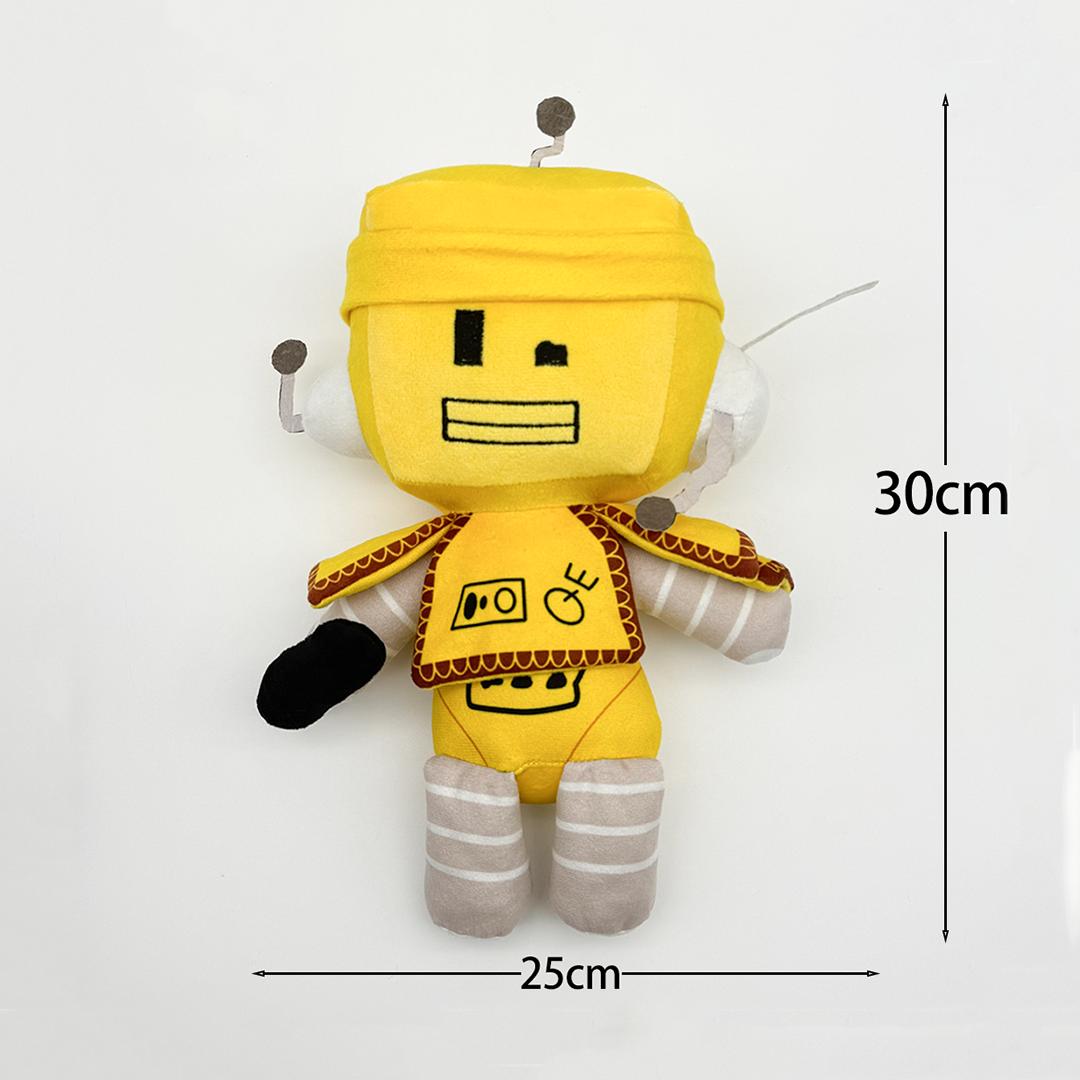 Non-Toxic Treasuringu Something Evil Will Happen Plush Toys Yellow Robot Stuffed Doll Soft Plushie Birthday New Year Gifts