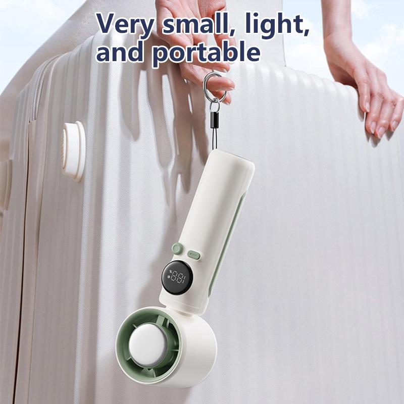 Xiaomi Handheld High-speed Small Fan 100-speed Adjustable Wind Turbo Digital Display Ice Cooling Usb Rechargeable Electric Fan