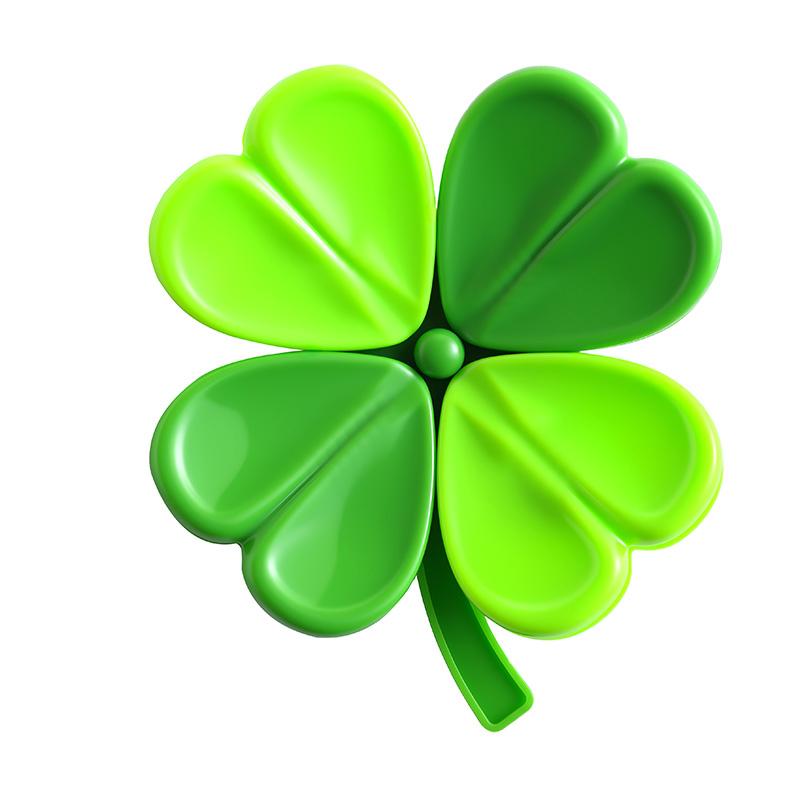 Magnetic Fridge Magnets Four-leaf Clover Multifunctional Sealing Clips For Food Storage Food Sealing Clips Kitchen Accessories зелёный