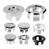 Couvercle de trop-plein de lavabo Anneau de trop-plein de lavabo Couvercle de bonde circulaire pour vasque Couvercle de bonde circulaire de trop-plein de lavabo de salle de bain