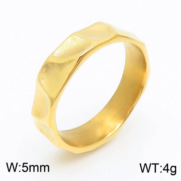 Personality Stainless Steel Feather Ring for Men Women Punk Color Gold Round Finger Ring Trendy Jewelry Anillos Charm Gift