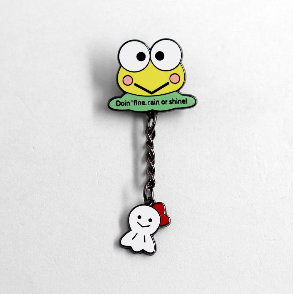 Anime Big-Eyed Frog Ghost Brooch & Enamel Pin