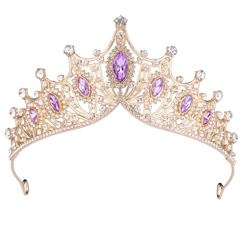 

Детская корона принцессы со стразами, ободок для волос для дней рождения и выступлений