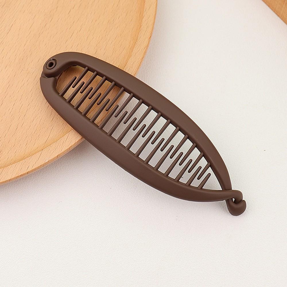 

Сплошной цвет, заколка для волос «банан», женская прическа, заколки-когти, заколки, аксессуары для волос для девочек, хвостик, зажим для волос Hoder 11.4cm