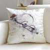 classic anime Steins Gate Cushion Cover Soft  EasyWash Pillow Case  Versatile for Couch Bed Travel and Office