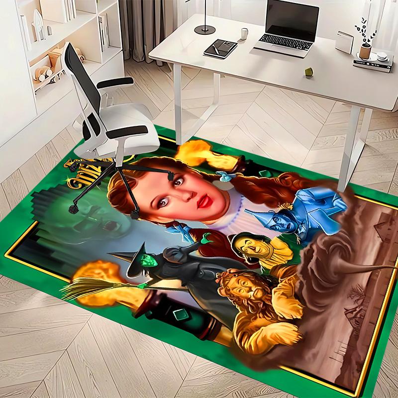 The Wizard of Oz Printed Absorbent Washable Carpet, Non-Slip Bathroom Mats, Kitchen Rugs, Yoga Mat,Living Room Entrance, Camping Picnic Rugs