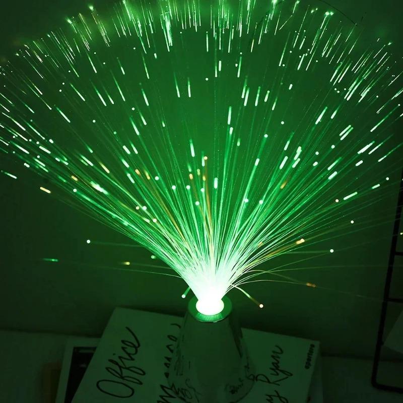 7-Color LED Fiber Optic Lamp Star Sky Night Light for Holiday Wedding Centerpiece Party Home Decor Lighting