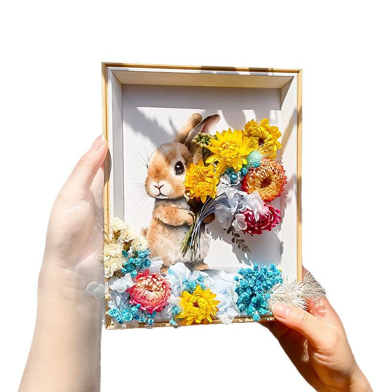 DIY Handmade 3D Preserved Flower Photo Frame Craft Kit