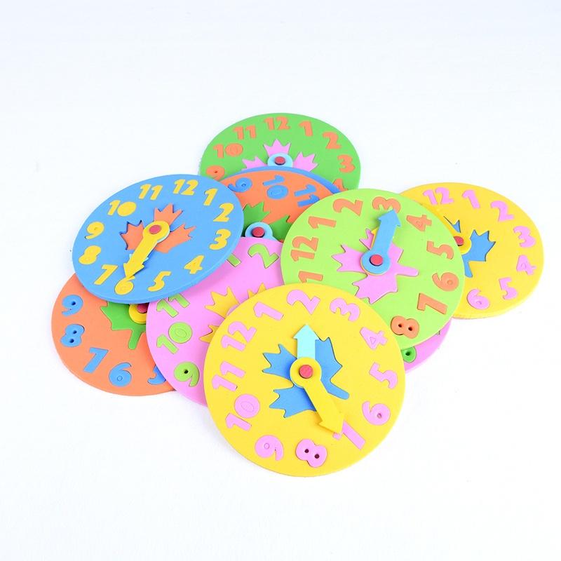 Kids Clock Learning Education Toy Fun Math Game for Children Baby Toy Gift 3-6 Years Old 3 Pcs/1 Pc