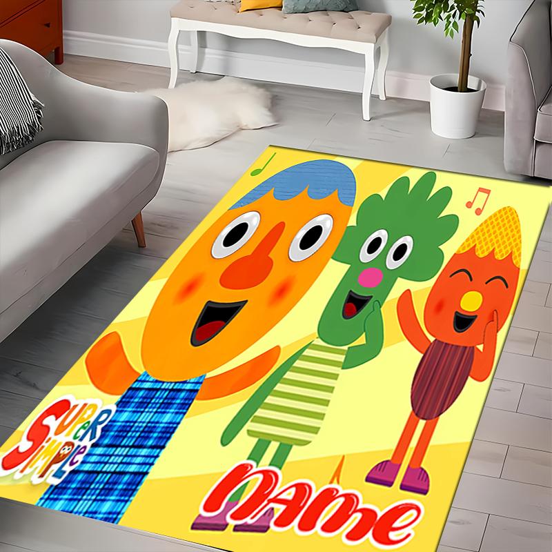 Custom personalization Super Simple Songs Area Rug - Perfect For Kitchen, Bathroom,Laundry Room Decor Large Size Available,Gift All Seasons