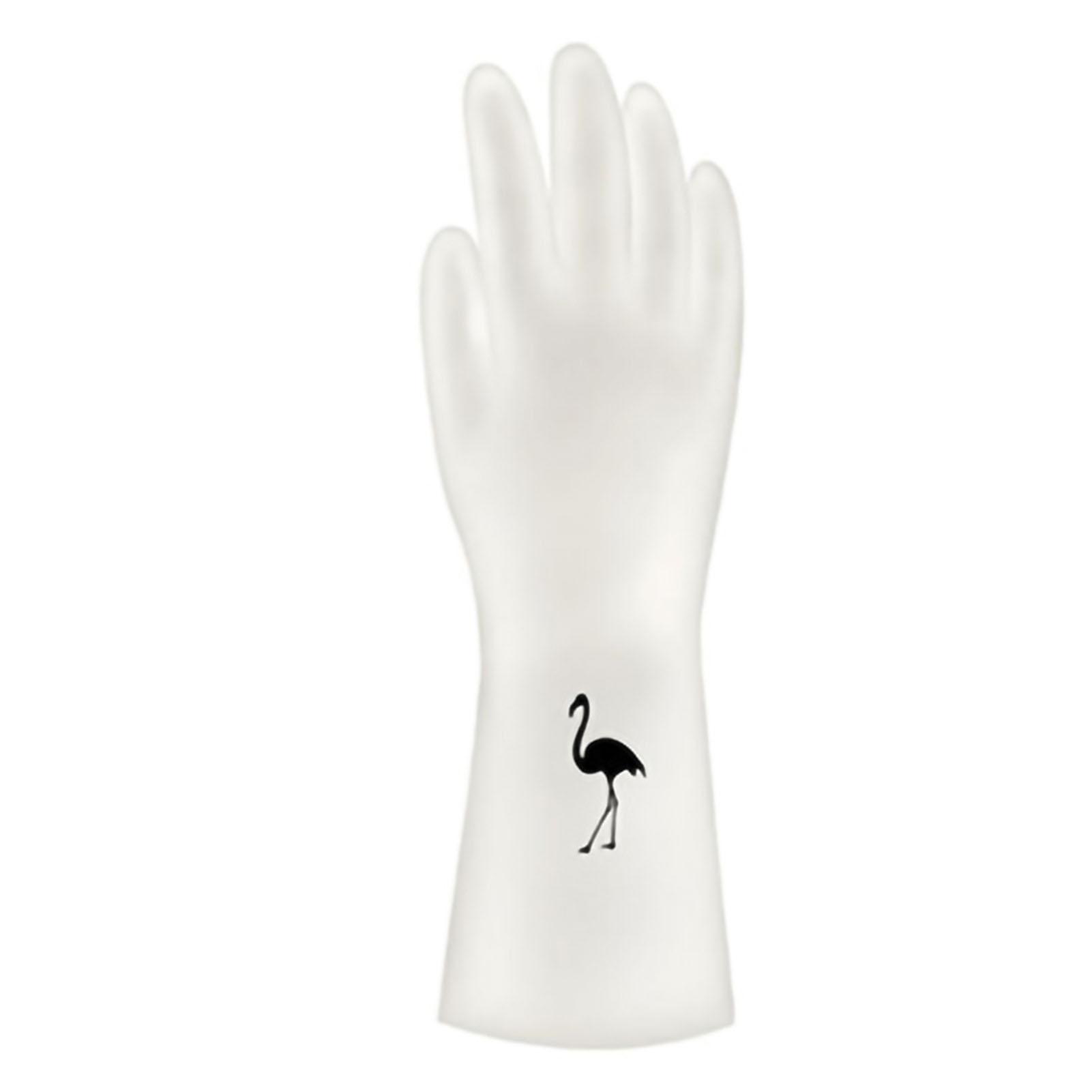 

Reusable Kitchen Cleaning Gloves PVC Thickened Dishwashing Gloves Skid Resistant Household Gloves3# M