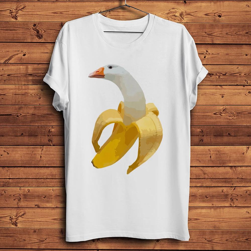 Humorous Banana Duck Funny Amusing Tshirt UnisexCasual Short Sleeve TShirtUnisex TeeBreathable Print Streetwear