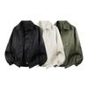 Autumn And Winter Men's Motorcycle Suit Simple And Versatile Leather Jacket Loose Leather Jacket
