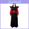 Robe Cosplay Jafar Luxuosa Capa Chapéu Roupa de Mágico Para Eventos de Halloween