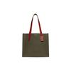 Relay Series 35 Embossed Logo Solid Color Lychee Grain Leather Tote Bag Shopping Bag Shoulder Handbag Large Men Tote Dark-Green CH757-ARY