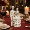 Skeleton Bride and Groom Figurine Resin Couples Skull Ornaments Wedding Couple Statue