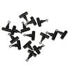 10/15pcs Carp Fishing Rolling Swivel Zip Sliders Swivels Rigs Connect-Line-Slide