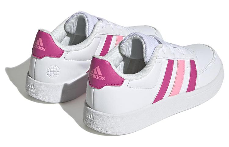 adidas Neo Breaknet 2.0 Slip Resistant Low Top Kids' Skateboarding Shoes White Pink Kids' HP8959
