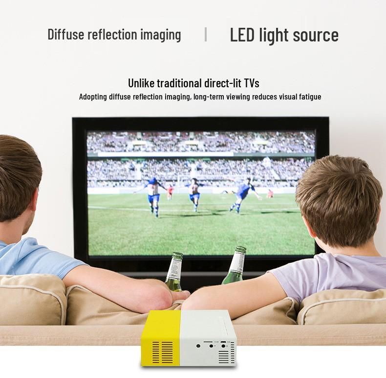 2025 Mini Home Projector with Screen for Mobile Phones, Dorms, Bedrooms, and Students