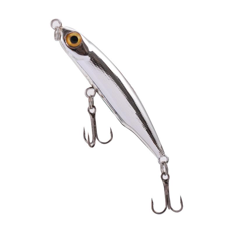 

1 шт. тонущий карандаш, рыболовная приманка, воблеры, мини искусственные металлические твердые приманки, джиг-глаза, Pesca, форель, рыболовные снасти серебряный